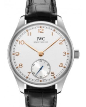 IWC Portugieser Automatic 40 Steel Silver Dial Leather Strap IW358303