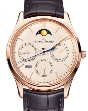 Jaeger-LeCoultre Master Ultra Thin Perpetual Calendar Pink Rose Gold 39mm Beige Dial Q1302520 - BRAND NEW