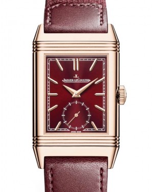 Jaeger-LeCoultre Reverso Tribute Monoface Small Seconds Pink Rose Gold 45.6 x 27.4mm Burgundy Dial Q713256J - BRAND NEW