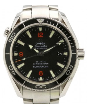 Omega 2201.51.00 Seamaster Planet Ocean 42mm Black Bezel Arabic Index Dial Stainless Steel - PRE-OWNED