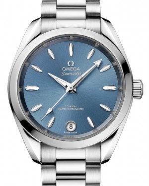 Omega Seamaster Aqua Terra 150M Co-Axial Master Chronometer 34mm Stainless Steel Blue Index Dial Steel Bracelet 220.10.34.20.03.002 - BRAND NEW