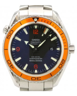 Omega Seamaster Planet Ocean 600M 2208.50.00 Co-Axial 45.5mm Stainless Steel Orange Black - PRE-OWNED