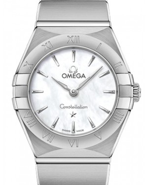 Omega Constellation Quartz 25mm Stainless Steel White Mother Of Pearl Dial 131.10.25.60.05.001 - BRAND NEW