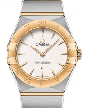 Omega Constellation Quartz 25mm Stainless Steel/Yellow Gold White Dial 131.20.25.60.02.002 - BRAND NEW