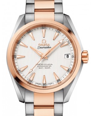 Omega Seamaster Aqua Terra 150M Master Co-Axial Chronometer 38.5mm Stainless Steel Red Gold Silver Dial Steel Red Gold Bracelet 231.20.39.21.02.001 - BRAND NEW