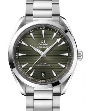 Omega Seamaster Aqua Terra 150M Co-Axial Master Chronometer 41mm Stainless Steel Green Dial Steel Bracelet 220.10.41.21.10.001 - BRAND NEW