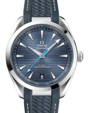 Omega Seamaster Aqua Terra 150M Co‑Axial Master Chronometer Stainless Steel Blue Dial & Rubber Strap 41mm 220.12.41.21.03.002 - BRAND NEW