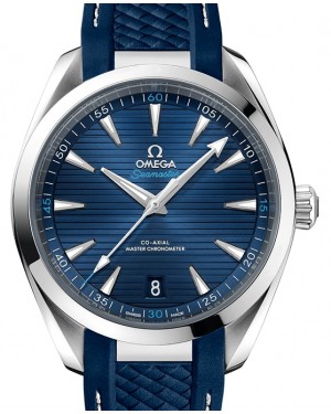 Omega Seamaster Aqua Terra 150M Co-Axial Master Chronometer 41mm Stainless Steel Blue Dial Rubber Strap 220.12.41.21.03.001 - BRAND NEW
