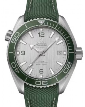 Omega Seamaster Planet Ocean 600M 43.5mm Steel Grey Dial Green Rubber Strap 215.32.44.21.06.001