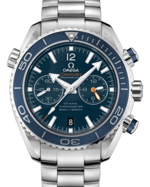 Omega Seamaster Planet Ocean 600M Co-Axial Chronometer Chronograph 45.5mm Titanium Ceramic Bezel Blue Dial Titanium Bracelet 232.90.46.51.03.001 - BRAND NEW