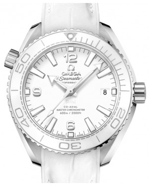 Omega Seamaster Planet Ocean 600M 39.5mm Steel White Dial Rubber/Leather Strap 215.33.40.20.04.001
