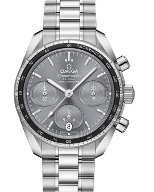 Omega Speedmaster 38 Co‑Axial Chronograph Stainless Steel Grey Dial 324.30.38.50.06.001 - BRAND NEW