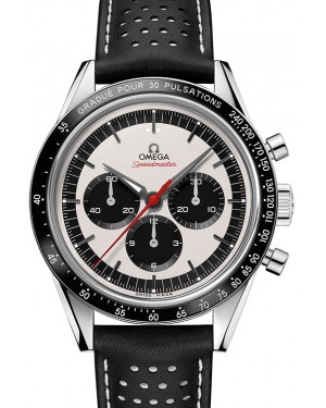 Omega Speedmaster Heritage Anniversary Series Chronograph 39.7mm Stainless Steel  Ceramic Bezel Silver Dial Leather Strap 311.32.40.30.02.001 - BRAND NEW
