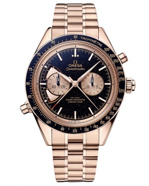 Omega Speedmaster Two Counters Chrono Chime 45mm Sedna Gold Blue "Grand Feu" Dial 522.50.45.52.03.001
