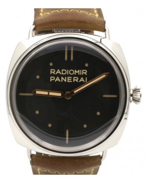 Panerai PAM 425 Radiomir S.L.C 3 Days Men's 47mm Stainless Steel Leather - PRE-OWNED