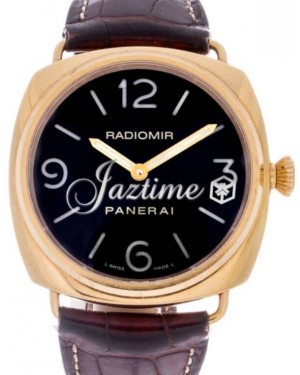 Panerai Radiomir Rose Gold 45mm Black Dial PAM00231 - PRE-OWNED