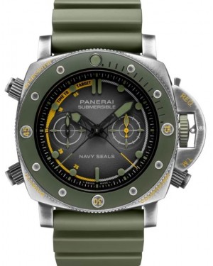 Panerai Submersible Chrono Navy SEALs Experience Edition 47mm Black Dial PAM01402 - BRAND NEW