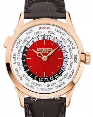Patek Philippe Complications World Time Rose Gold “Manama Bahrein Edition" Red Dial 5230R-011
