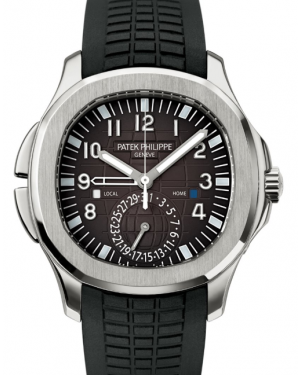 Patek Philippe Aquanaut Travel Time Stainless Steel Black Dial 5164A-001 - BRAND NEW