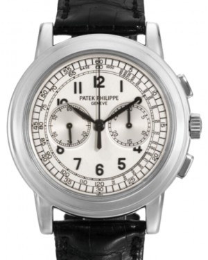 Patek Philippe Chronograph White Gold 42mm Silver Dial 5070G-001