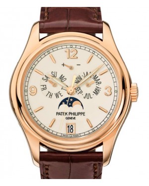 Patek Philippe Complications Annual Calendar Moon Phases Date Rose Gold Cream Dial 5146R-001 - BRAND NEW