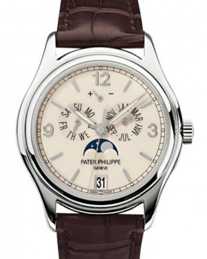 Patek Philippe Complications Annual Calendar Moon Phases White Gold Cream Dial 5146G-001 - BRAND NEW