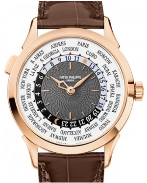 Patek Philippe Complications World Time Rose Gold Charcoal Gray Dial 5230R-001 - BRAND NEW