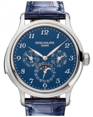 Patek Philippe Grand Complications Minute Repeater Perpetual Calendar White Gold Blue Enamel Dial 5374G-001 - BRAND NEW
