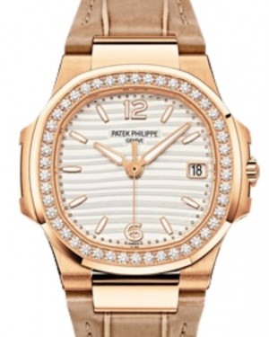 Patek Philippe Nautilus Date Sweep Seconds Rose Gold Silver White Dial 7010R-011 - BRAND NEW