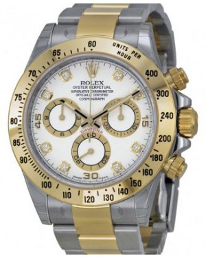 Rolex Cosmograph Daytona 116523 116523-DMOPR Dark Mother Of Pearl Roman  Yellow Gold Stainless Steel BRAND NEW