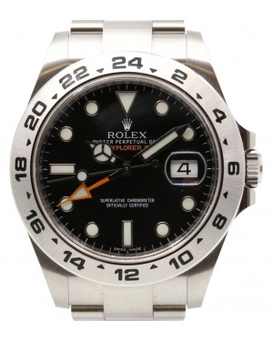 Rolex Explorer II "Steve McQueen" Stainless Steel Black 42mm Dial GMT 216570 - PRE-OWNED