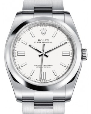 Rolex Oyster Perpetual 36 White Index Dial 116000
