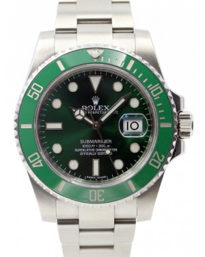 Rolex Submariner Date "Hulk" Stainless Steel 40mm Green Dial 116610LV - PRE-OWNED