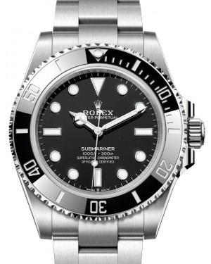 Rolex Submariner No Date Stainless Steel 41mm Black Dial 124060 - BRAND NEW