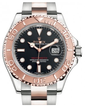 Rolex Yacht-Master 40 Rose Gold/Stainless Steel Black Dial Oyster Bracelet 116621 - BRAND NEW