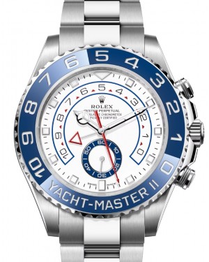 Rolex Yacht-Master II Stainless Steel White Dial Mercedes Hands 116680 - BRAND NEW