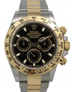 Rolex Daytona Yellow Gold/Steel Black Dial Oyster Bracelet 116503 - PRE-OWNED