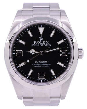 Rolex Explorer I Stainless Steel 39m Black Dial 214270 - PRE-OWNED