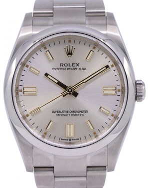 Rolex Oyster Perpetual 36 Silver Index Dial 126000 - PRE-OWNED