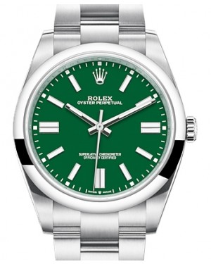 Rolex Oyster Perpetual 41 Green Index Dial 124300 - BRAND NEW