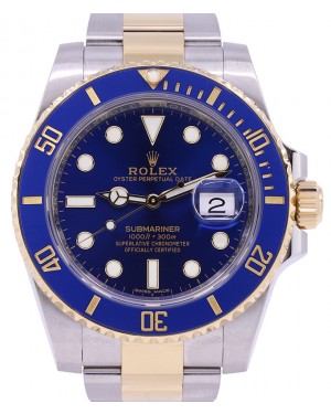 Rolex Submariner Date Yellow Gold/Steel 40mm Blue Dial 116613LB - PRE-OWNED 