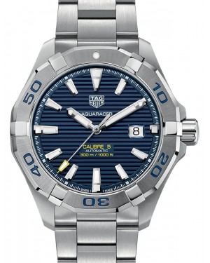 Tag Heuer Aquaracer Stainless Steel Blue Index Dial & Stainless Steel Bracelet WAY2012.BA0927 - BRAND NEW
