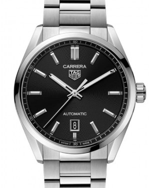 Tag Heuer Carrera Date Stainless Steel 39mm Black Dial WBN2110.BA0639 - BRAND NEW