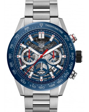 Tag Heuer Carrera Stainless Steel Blue Index Dial & Stainless Steel Bracelet CBG2A11.BA0654 - BRAND NEW