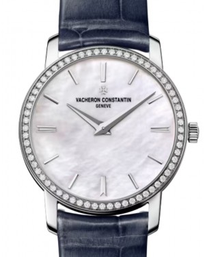 Vacheron Constantin Traditionnelle Quartz White Gold Mother of Pearl Dial 25558/000G-B157 - BRAND NEW