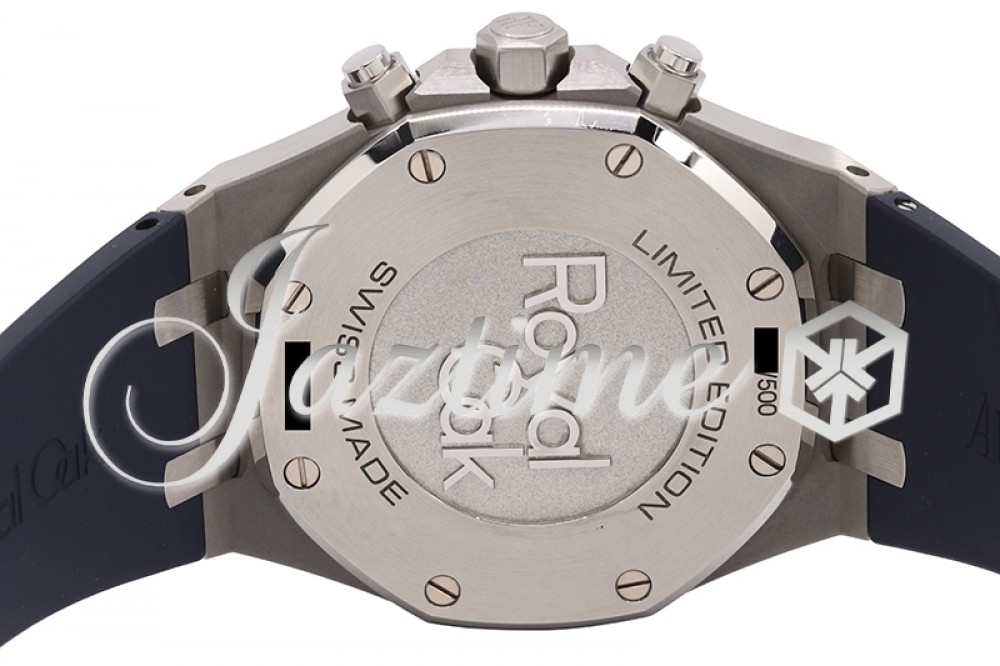 Audemars Piguet Royal Oak Chronograph "Pride of Italy" Stainless Steel  Silver Index Dial Rubber Strap 41mm Automatic 26326ST.OO.D027CA.01