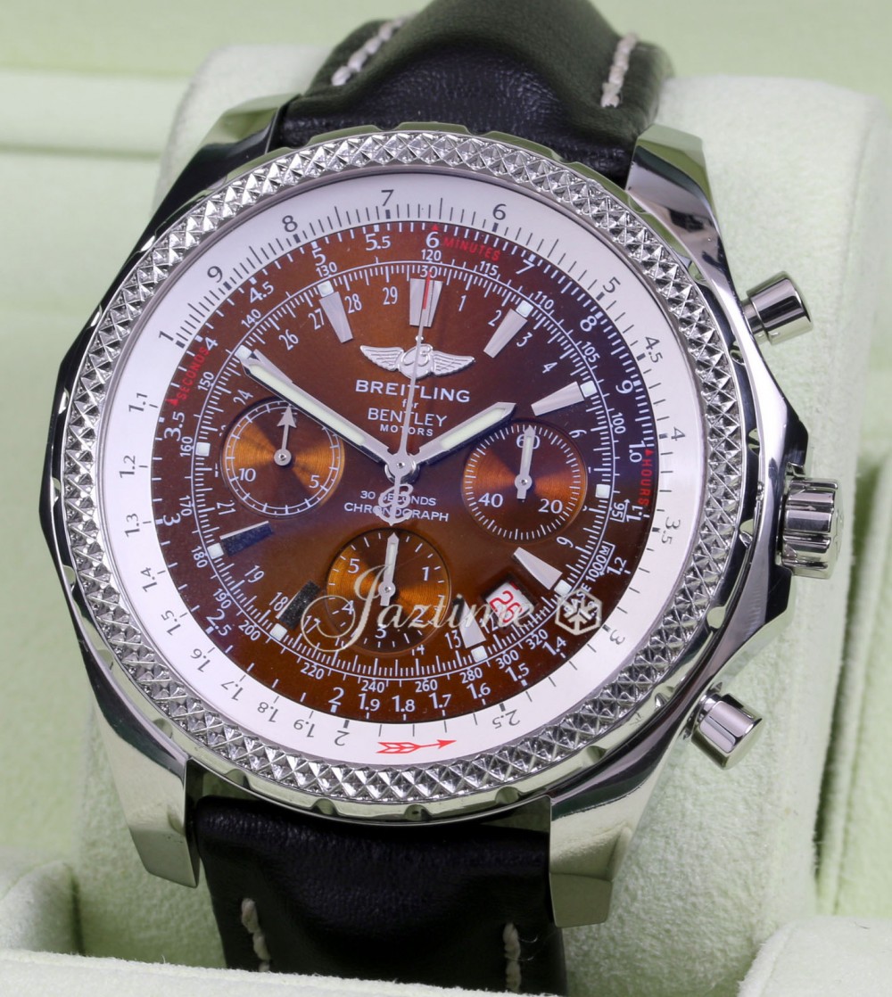 Breitling Bentley Motors A25362 Copper 48mm Stainless Steel Leather