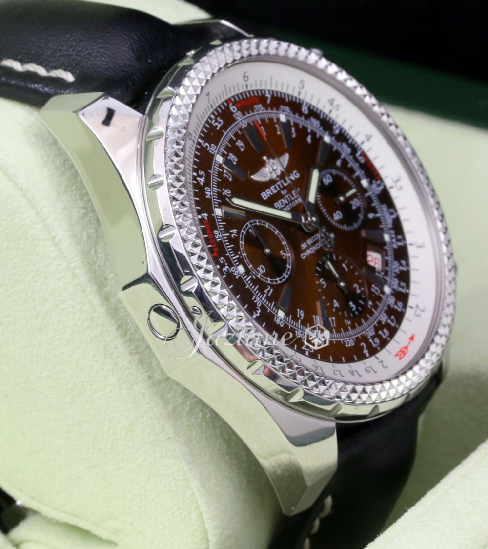 Breitling Bentley Motors A25362 Copper 48mm Stainless Steel Leather