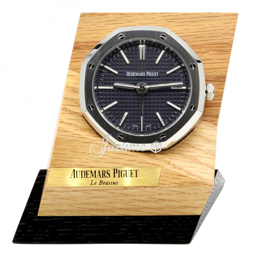 Audemars Piguet Royal Oak Alarm Desk Clock Black Tapisserie Quartz