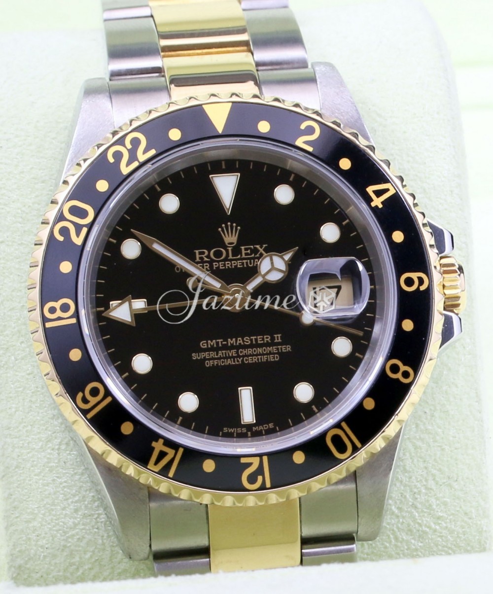 Rolex GMT-Master II 16713 40mm 18k Yellow Gold Stainless Steel